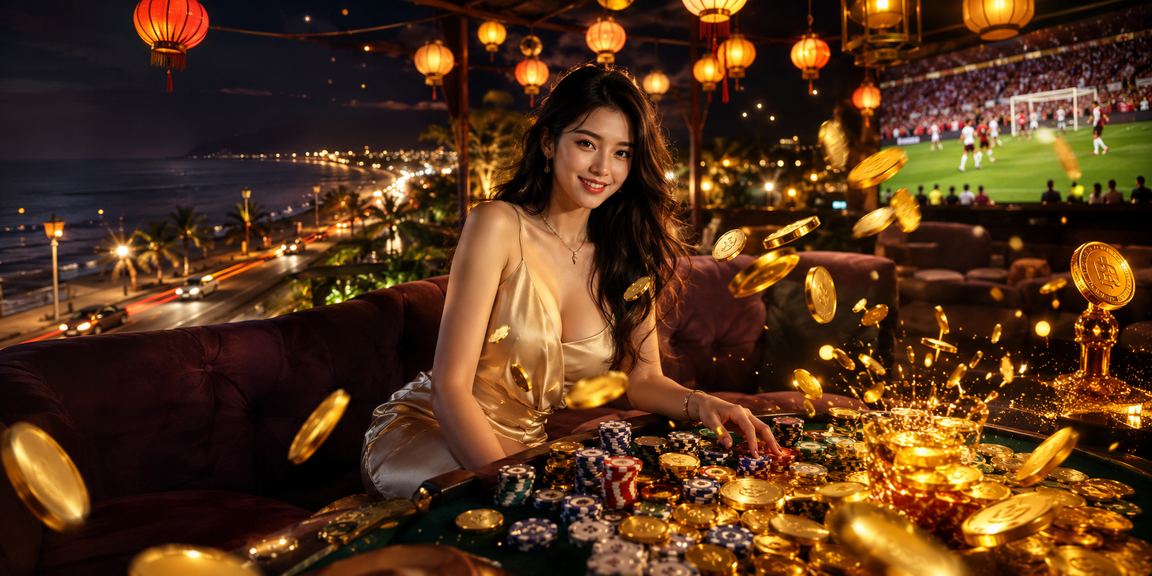 Người chơi cá cược thể thao bên ánh đèn lồng Hội An
